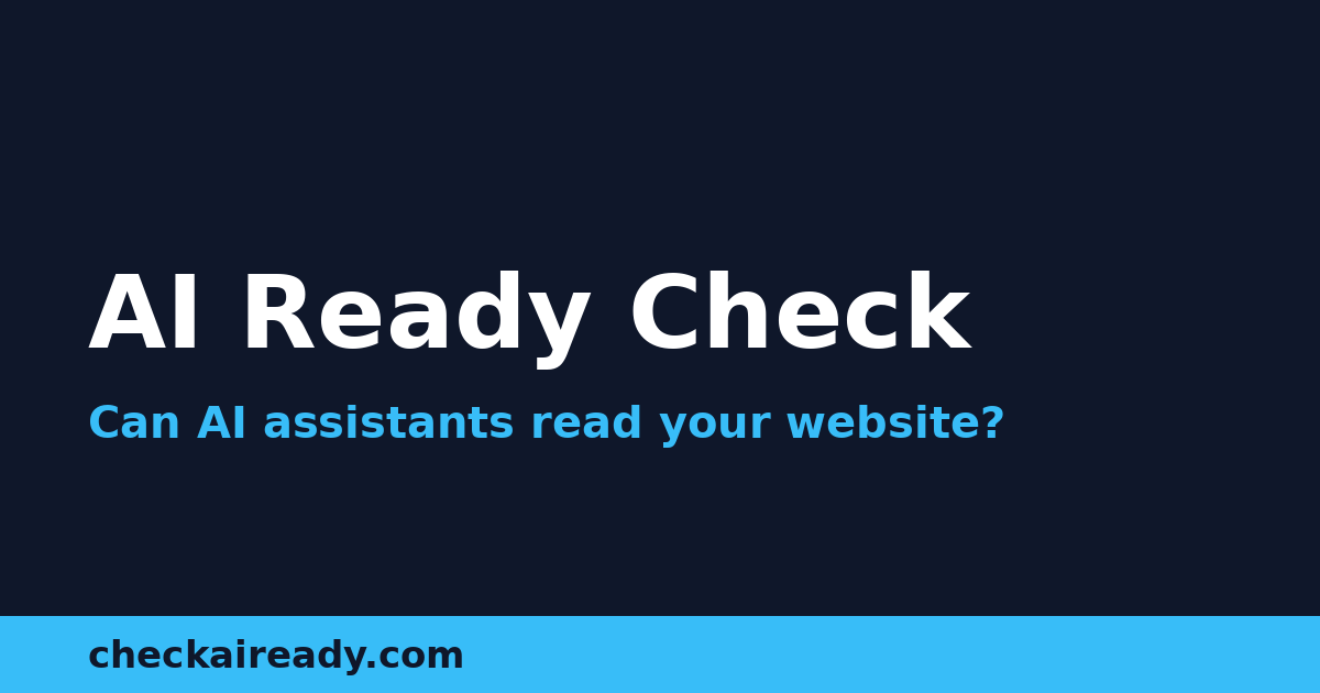 AI Ready Check screenshot 1